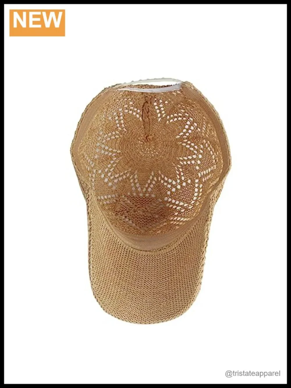 Women's Crochet Knit Baseball Cap Sun Protection Adjustable Summer Hat